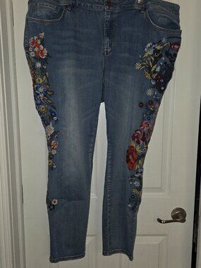 Embroidered Jeans